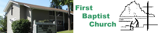 First Baptist Church photo, and logo